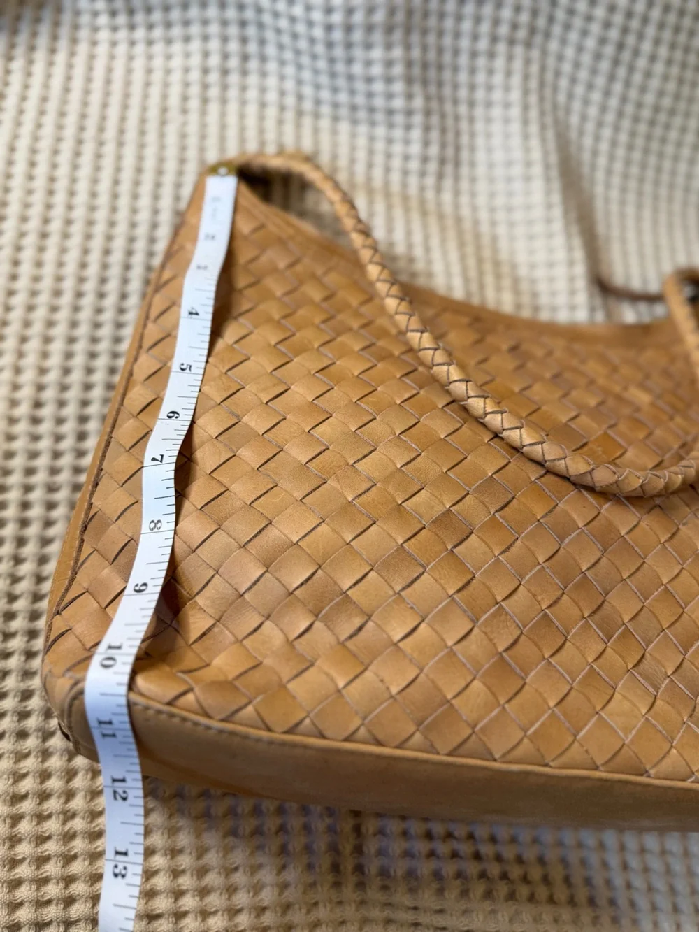 Bembien Marni Handwoven Leather Shoulder Bag Caramel - Picture 14 of 14